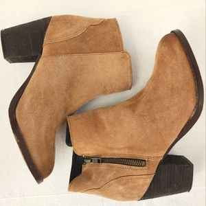 H&M suede khaki boots size 6